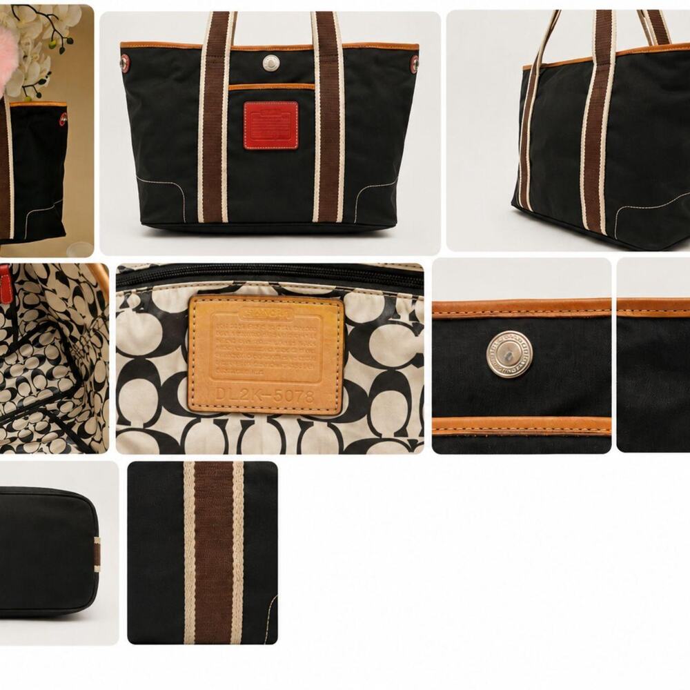 Coach hamptons weekend nylon tote